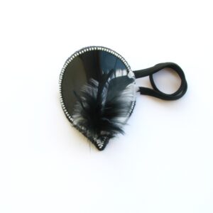 Untitled I-Plexi Headpiece with Feathers