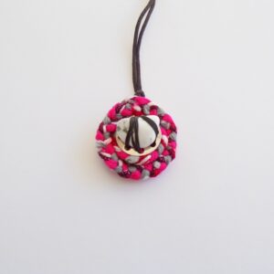 Bobbin Textiles and White Howlite Necklace